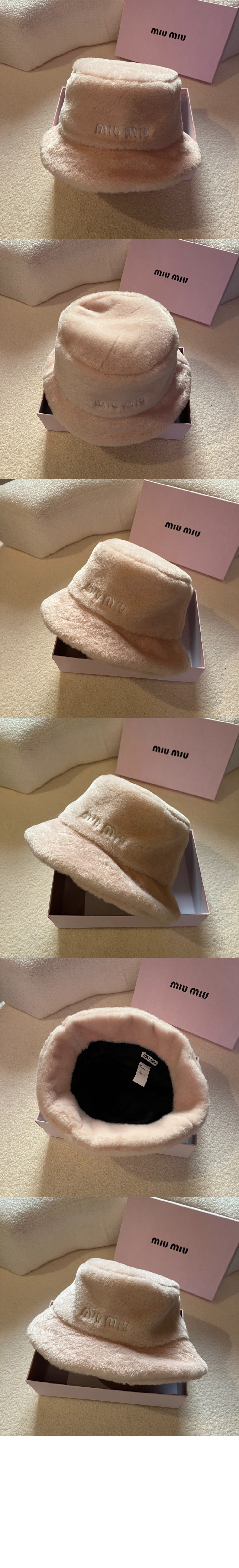 미러급레플리카사이트 | 명품레플리카 전문 쇼핑몰  | 하이퀄 - 로고 자수 버킷햇 5HC178 > 미우미우