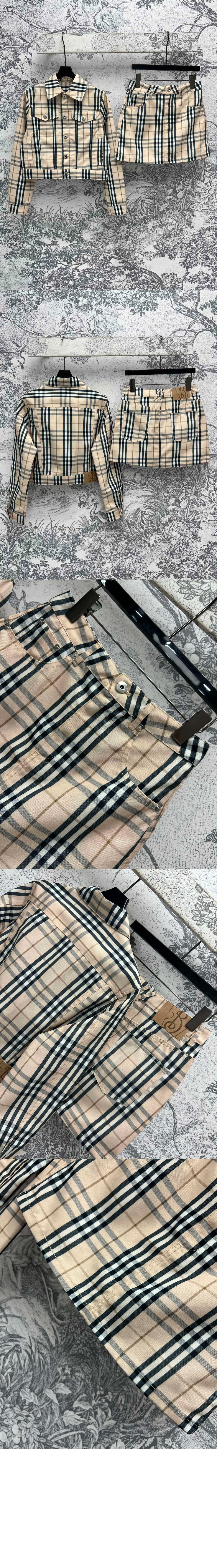 미러급레플리카사이트 | 명품레플리카 전문 쇼핑몰  | 하이퀄 - 체크 데님 미니 스커트 > 버버리