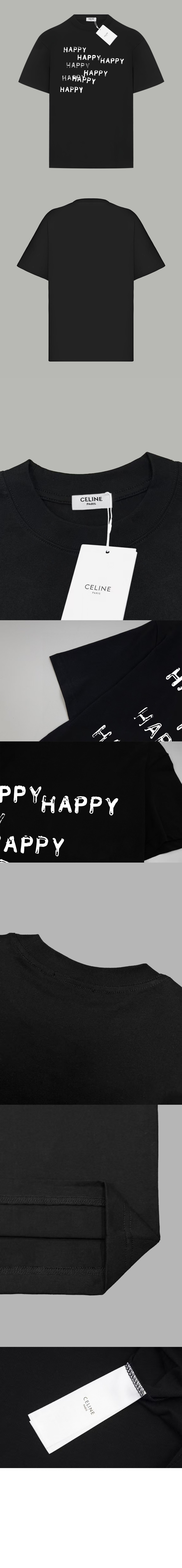 미러급레플리카사이트 | 명품레플리카 전문 쇼핑몰  | 하이퀄 - Happy Happy 루즈 코튼 저지 티셔츠 > 셀린느